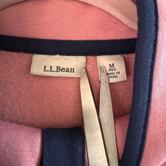 L.L. BEAN Pullover Quilted & Fleece Quarter Snap Colorblock Mock Neck Merlot - Picture 13 of 15